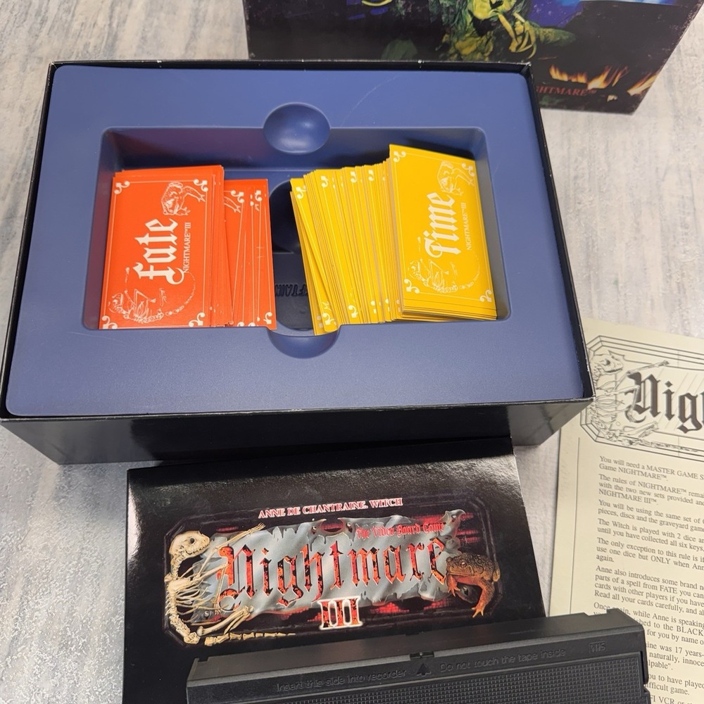 100% COMPLETE Nightmare Series Video Board Game Set 1,2,3 & 4 VHS - Picture 13 of 16